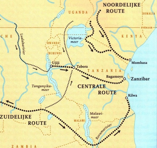Caravan routes East Africa